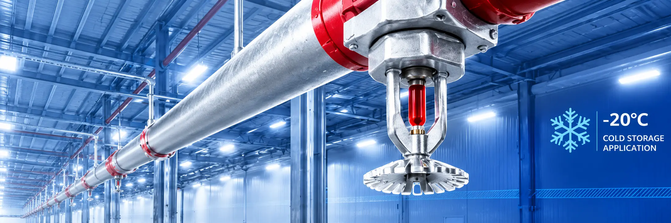 Dry Sprinkler สำหรับห้องเย็นและพื้นที่อุณหภูมิต่ำ