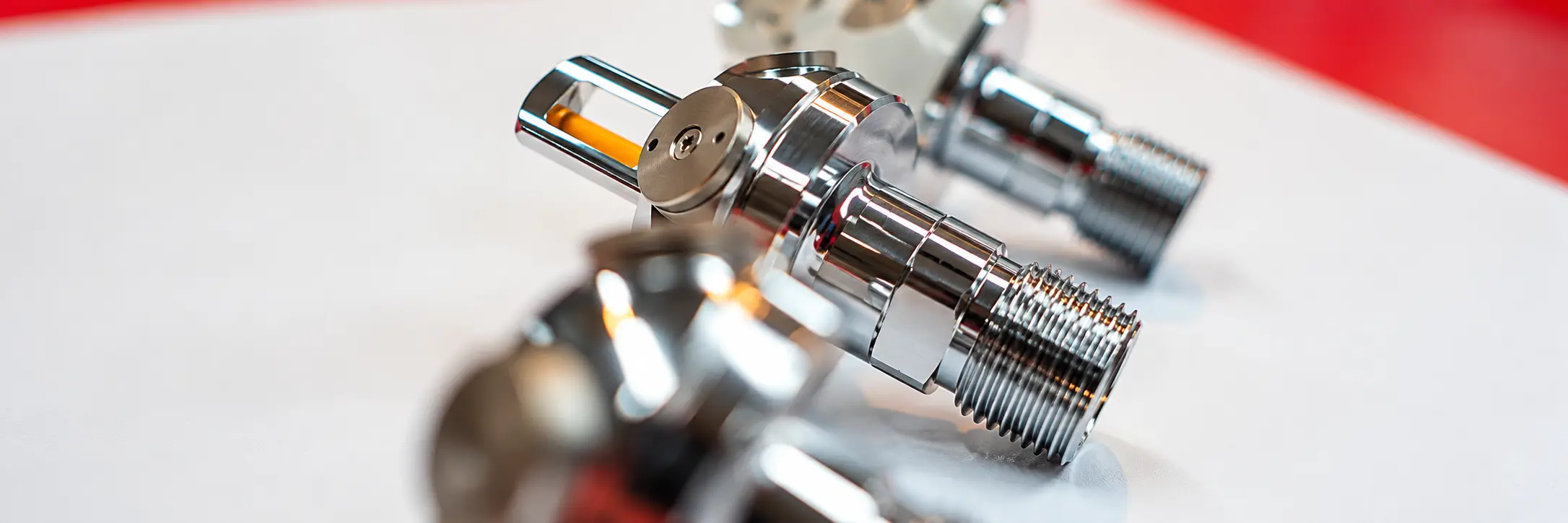 Hydrocore High Pressure Water Mist Chrome Fittings with Amber Indicators