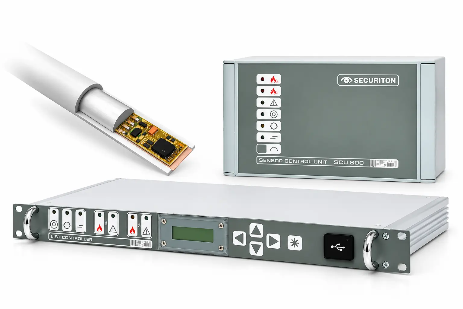SecuriHeat LIST linear heat detection system components