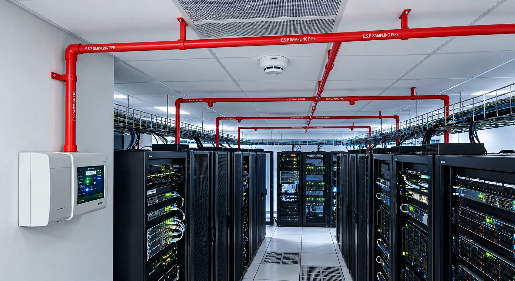 ระบบท่อเก็บตัวอย่างอากาศในห้อง Data Center