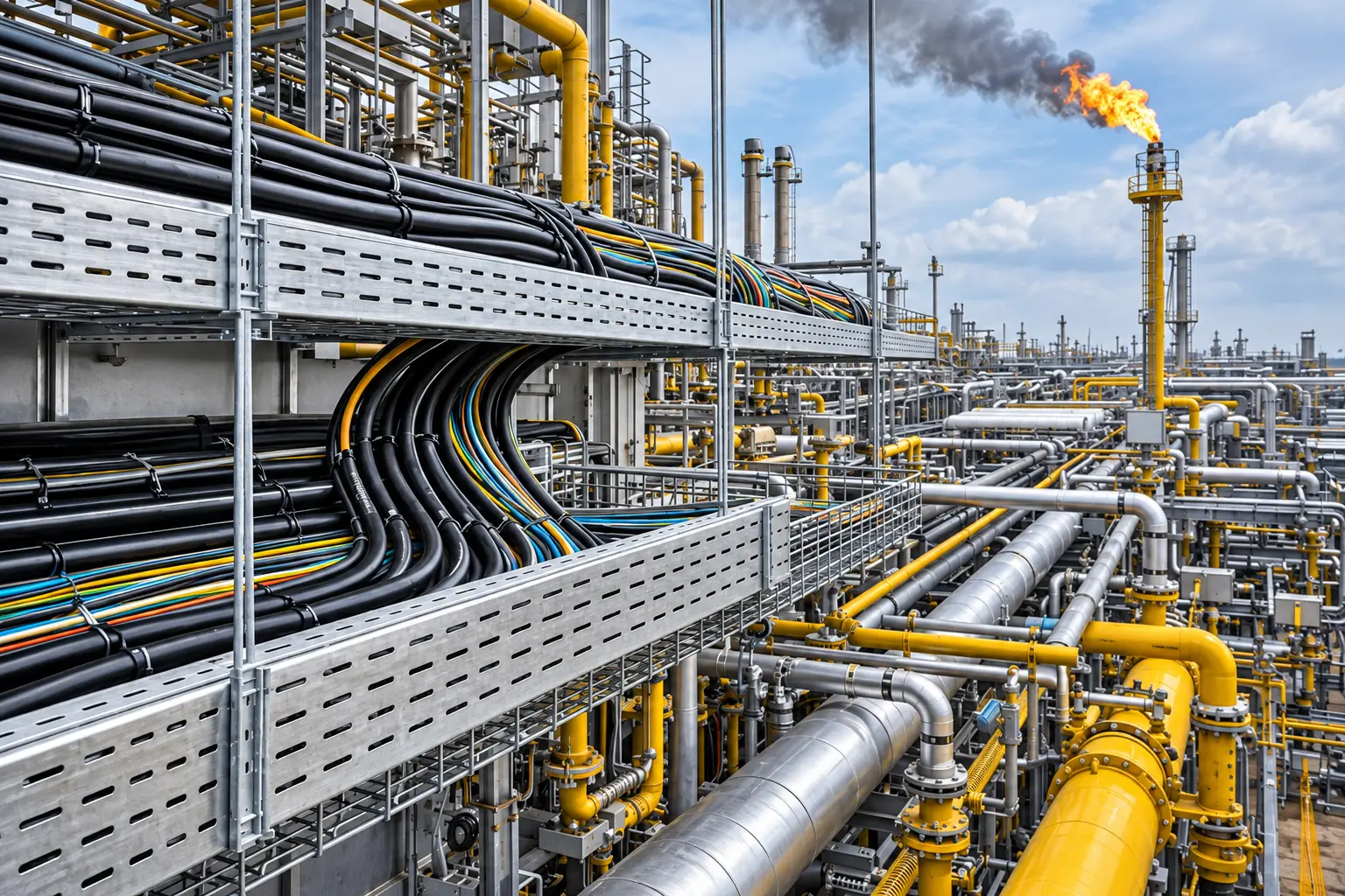 Industrial refinery and process facilities
