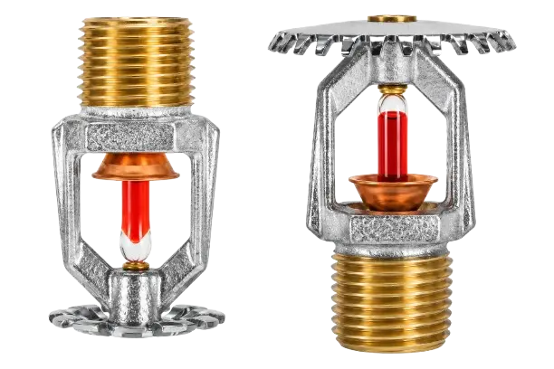 Side by Side Brass Fire Sprinklers